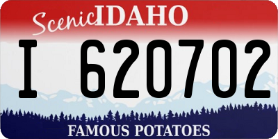 ID license plate I620702
