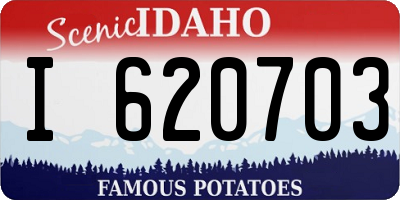 ID license plate I620703
