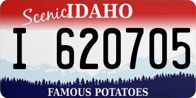 ID license plate I620705