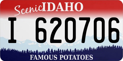 ID license plate I620706