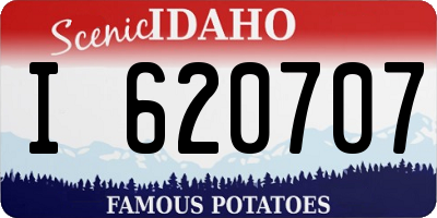 ID license plate I620707