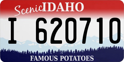 ID license plate I620710