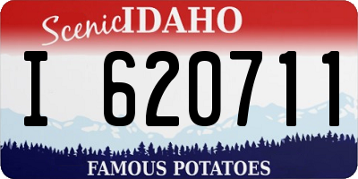 ID license plate I620711