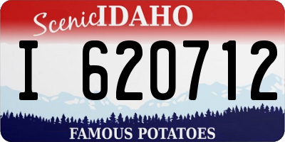 ID license plate I620712