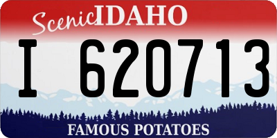 ID license plate I620713
