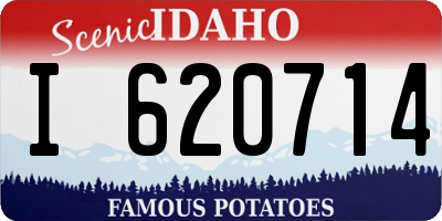 ID license plate I620714