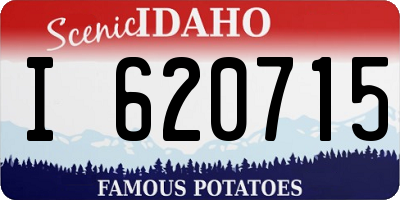ID license plate I620715