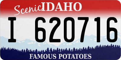 ID license plate I620716
