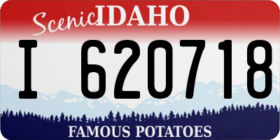 ID license plate I620718