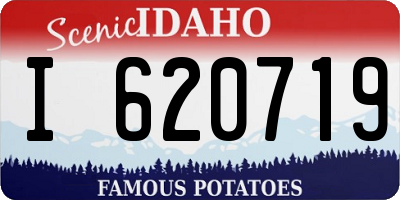 ID license plate I620719