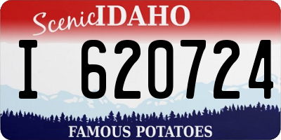 ID license plate I620724