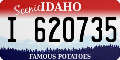 ID license plate I620735