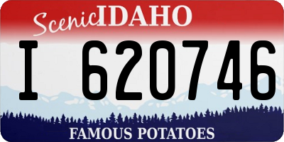 ID license plate I620746