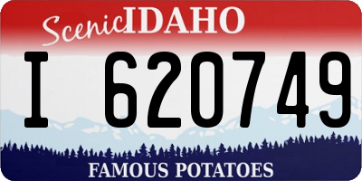 ID license plate I620749