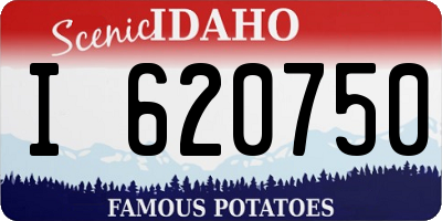 ID license plate I620750