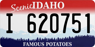 ID license plate I620751