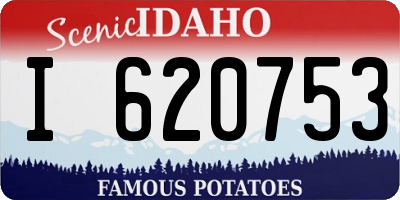 ID license plate I620753