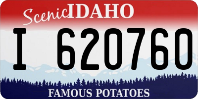 ID license plate I620760