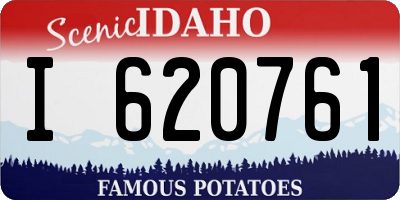 ID license plate I620761