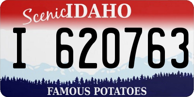 ID license plate I620763