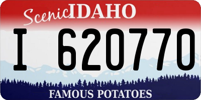 ID license plate I620770
