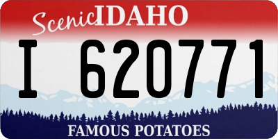 ID license plate I620771