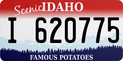 ID license plate I620775