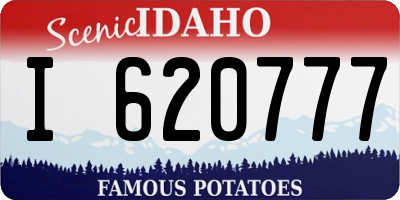 ID license plate I620777