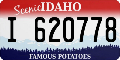 ID license plate I620778