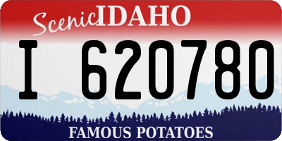 ID license plate I620780