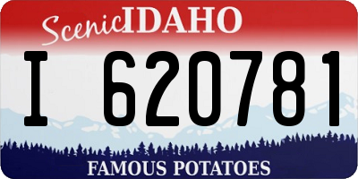 ID license plate I620781