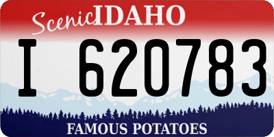 ID license plate I620783