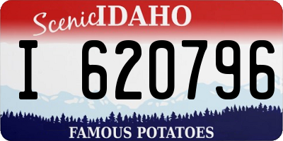 ID license plate I620796