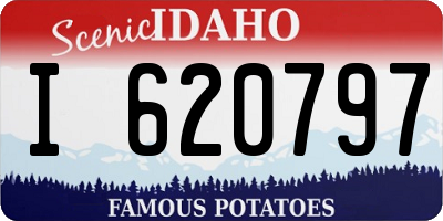 ID license plate I620797