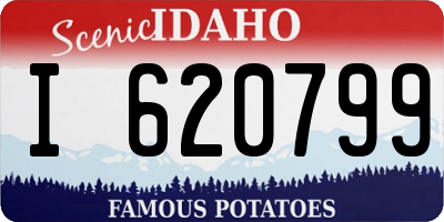 ID license plate I620799
