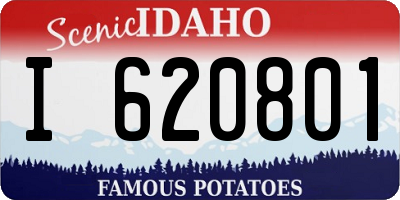 ID license plate I620801