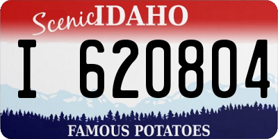 ID license plate I620804