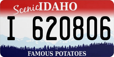 ID license plate I620806