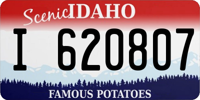 ID license plate I620807