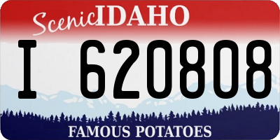 ID license plate I620808