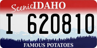 ID license plate I620810