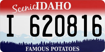 ID license plate I620816