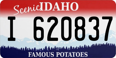 ID license plate I620837