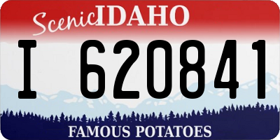 ID license plate I620841