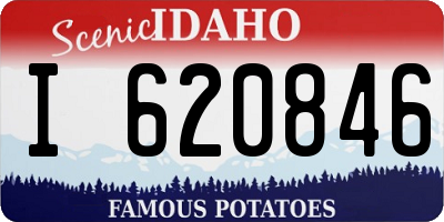 ID license plate I620846