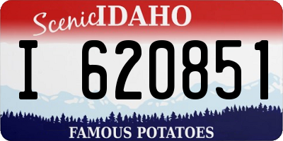 ID license plate I620851