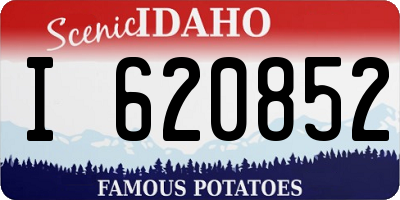 ID license plate I620852