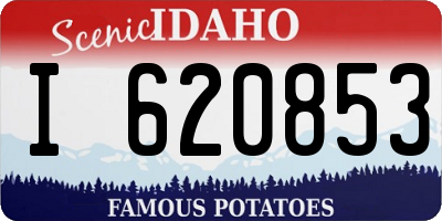 ID license plate I620853