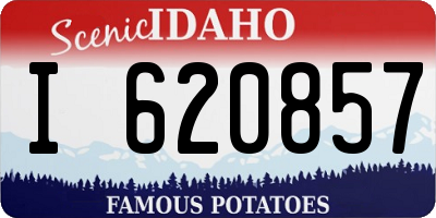 ID license plate I620857