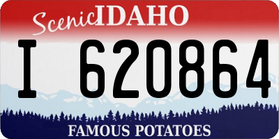 ID license plate I620864